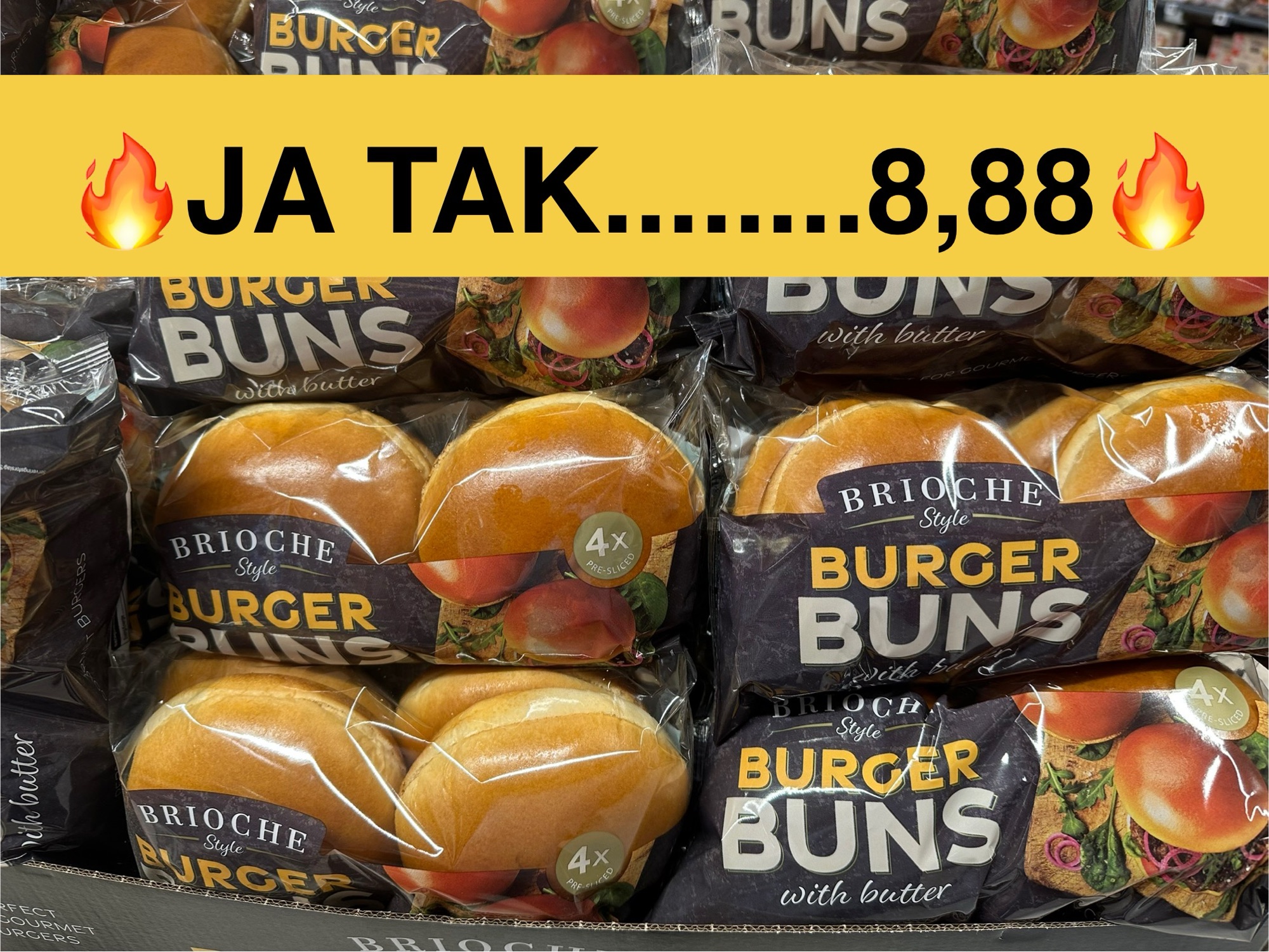 Brioche BURGERBOLLER afh LØRDAG OG SØNDAG  kl 7-21 i brødafdelingen