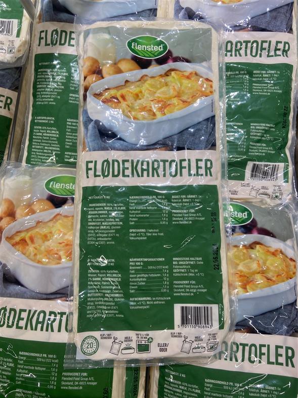 Flødekartofler AFHENTNING søndag   KL 8:00 - 18:00  I BOKSEN VED SLAGTERAFDELINGEN