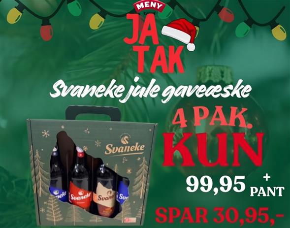 Svaneke jule øl gaveæske AFHENTNING FREDAG KL 8-18 PÅ VORES SODAVANDSLAGER TIL HØJRE VED ØL OG VAND KØLEREN