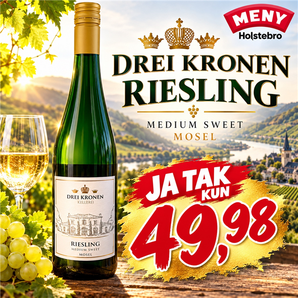 DREI KRONEN RIESLING AFHENTNING FREDAG KL 8-21 I VINAFDELINGEN