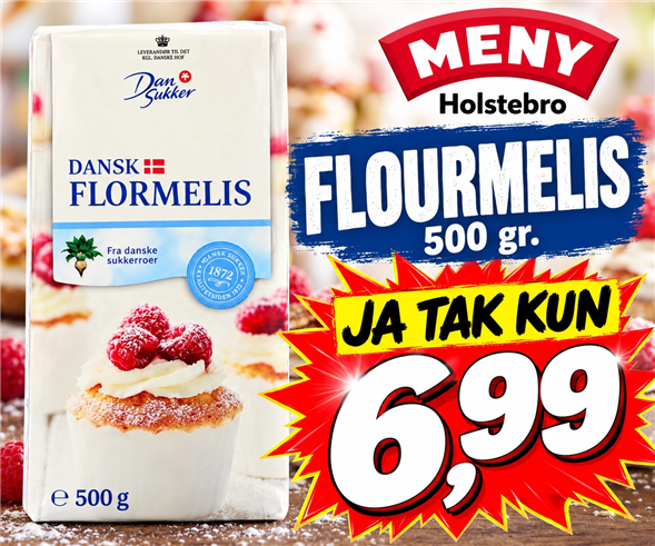 FLORMELIS AFHENTNING I DAG TIRSDAG OG ONSDAG KL 8-18 PÅ TORVET EFTER VIN AFDELING